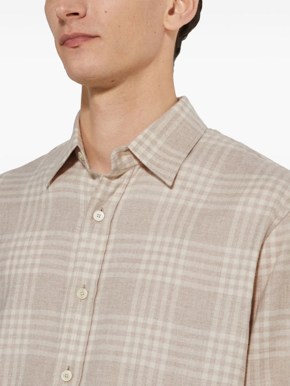 check-pattern shirt - 5
