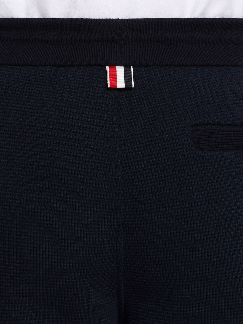 Navy Waffle 4-Bar Stripe Sweatpants 6