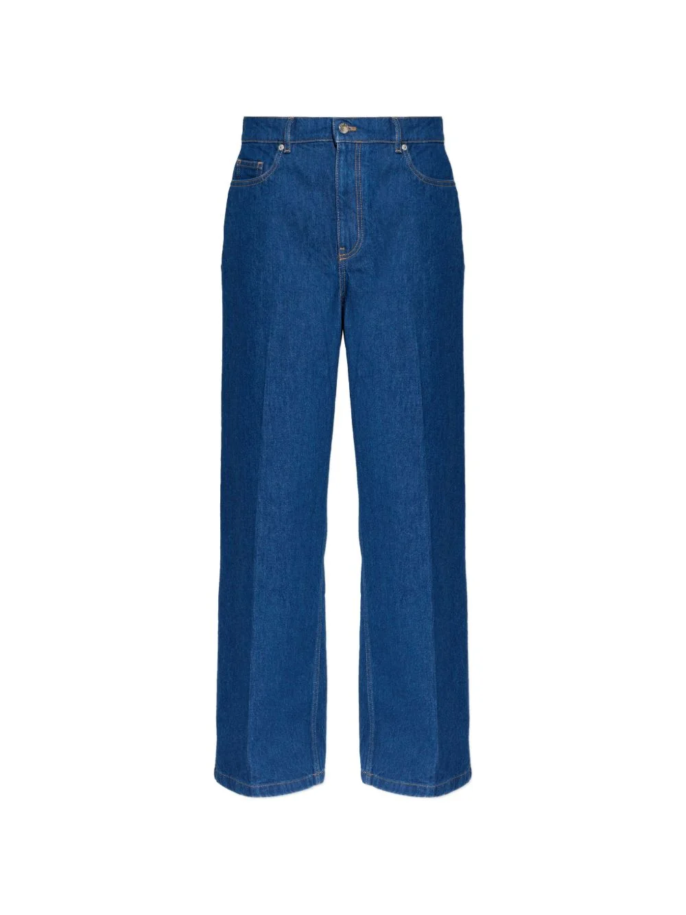 five-pockets high-waisted jeans - 1