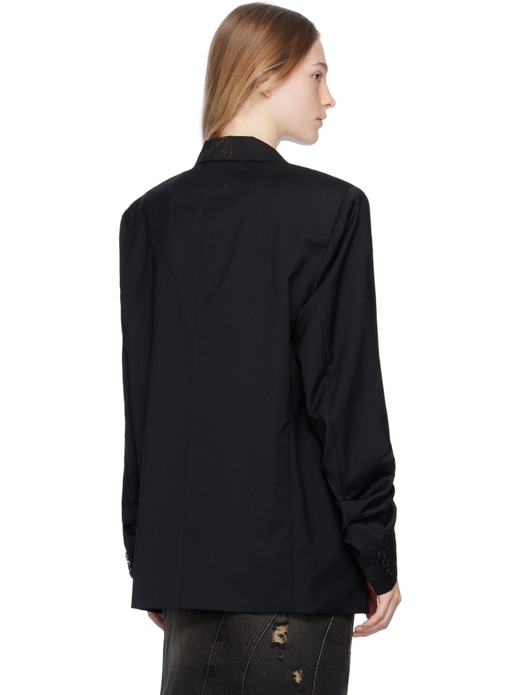 Black Two-Button Blazer - 3