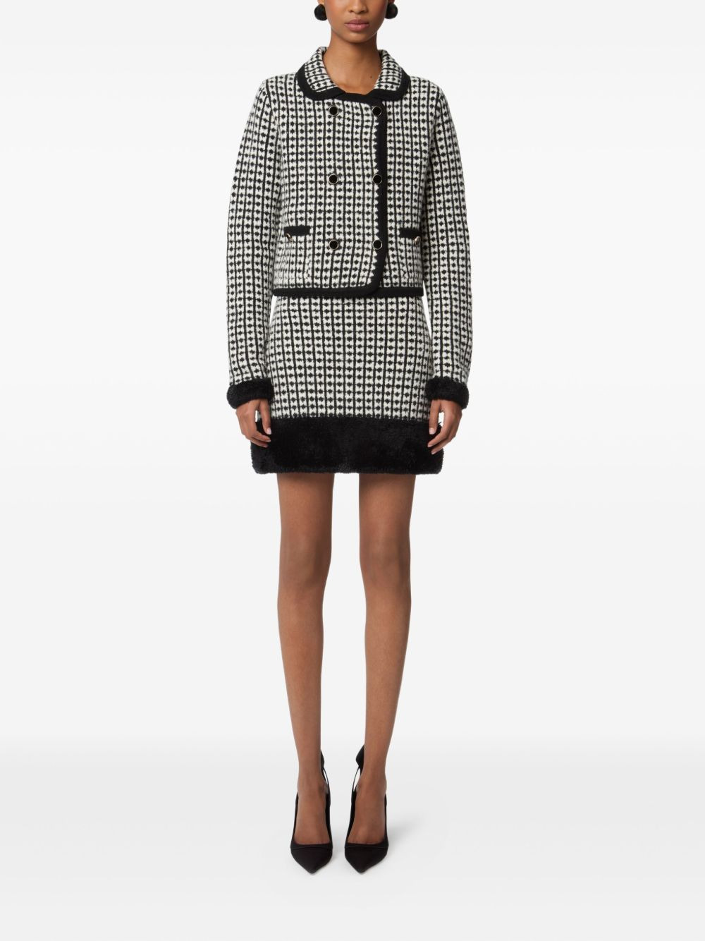 tweed-effect knitted miniskirt - 2