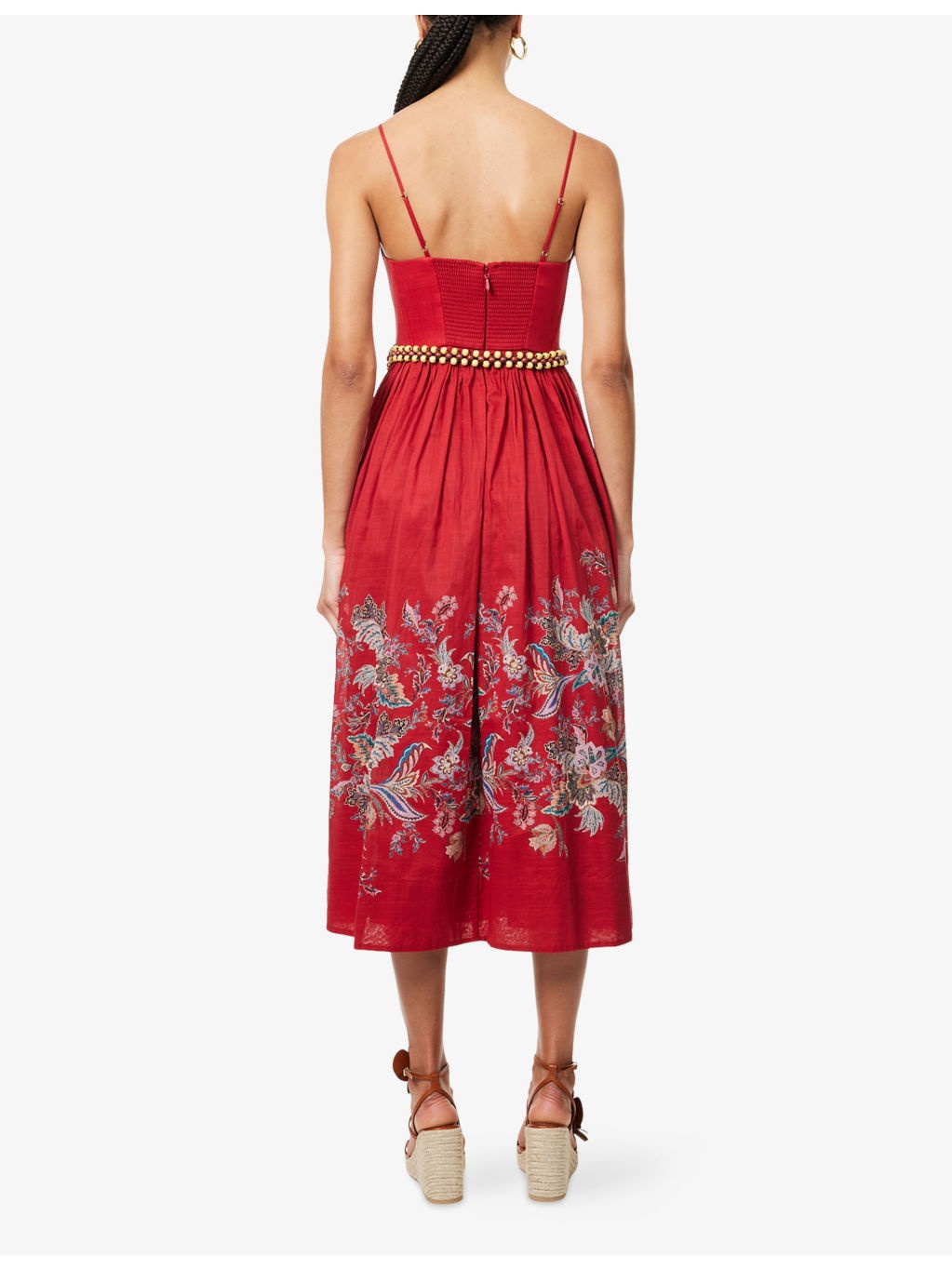 Rhiannon Corset Cotton Midi Dress - 4