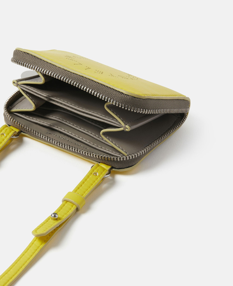 Stella McCartney Logo Zip Strap Cardholder outlook