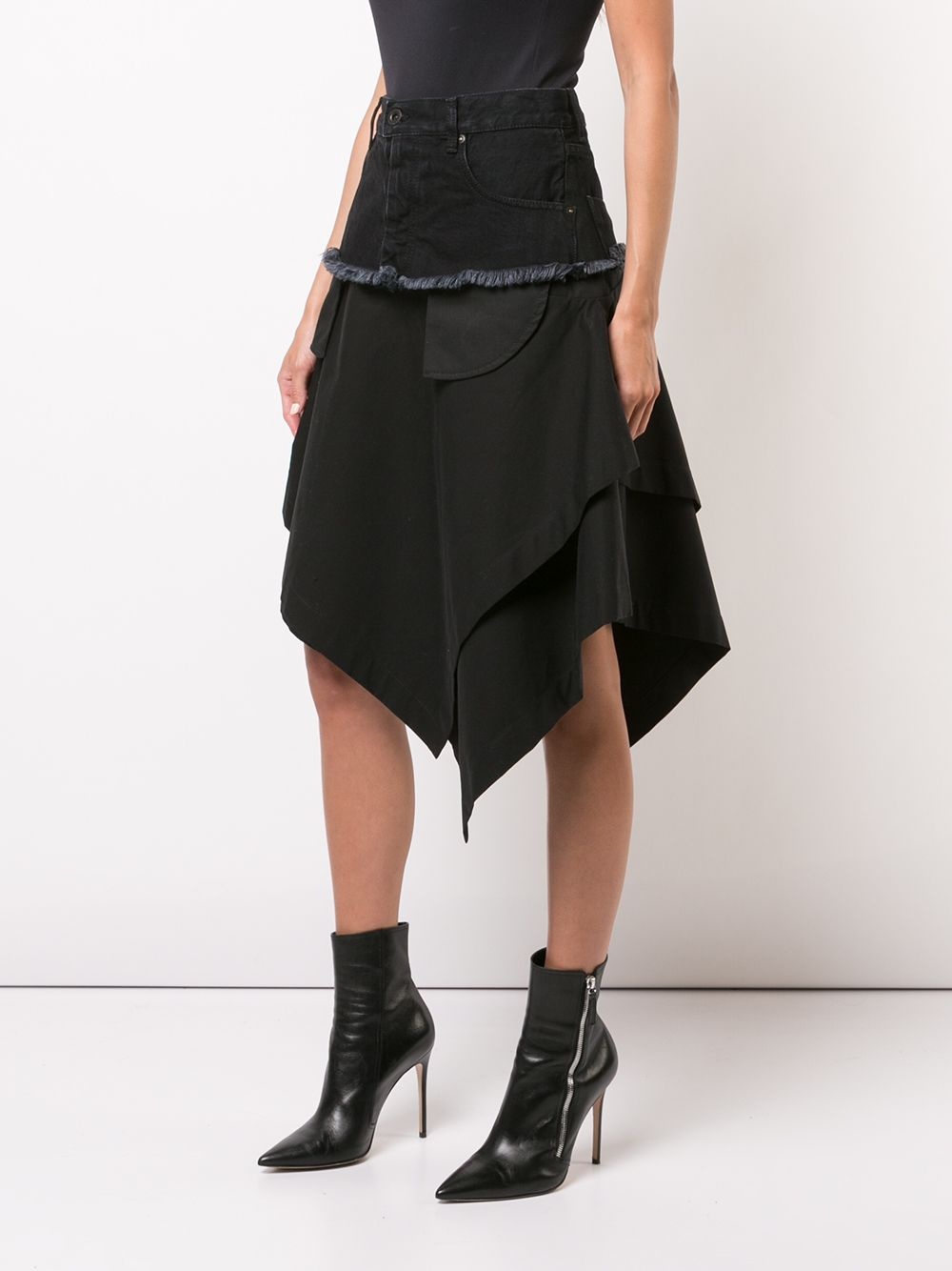 asymmetric loose skirt - 3
