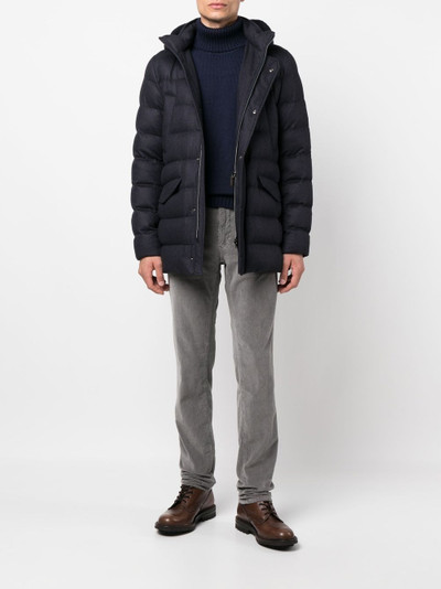 Herno detachable-hood padded coat outlook