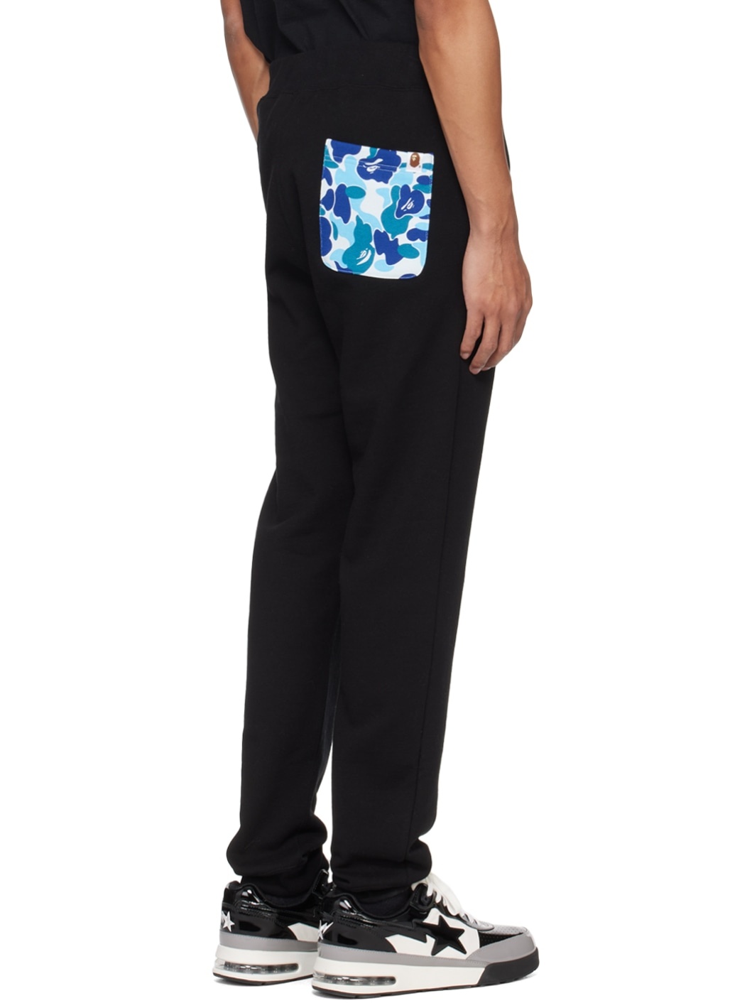 Black ABC Camo Shark Sweatpants - 3