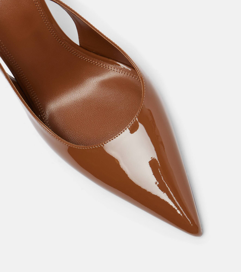 Lidia 105 patent leather slingback pumps 6