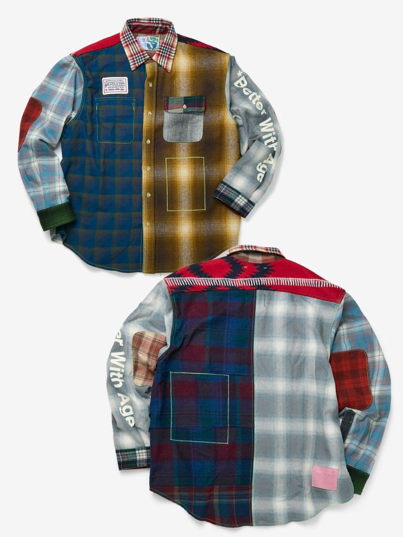 WHITNEY REVERSIBLE FLANNEL OVERSHIRT (MULTI) 4