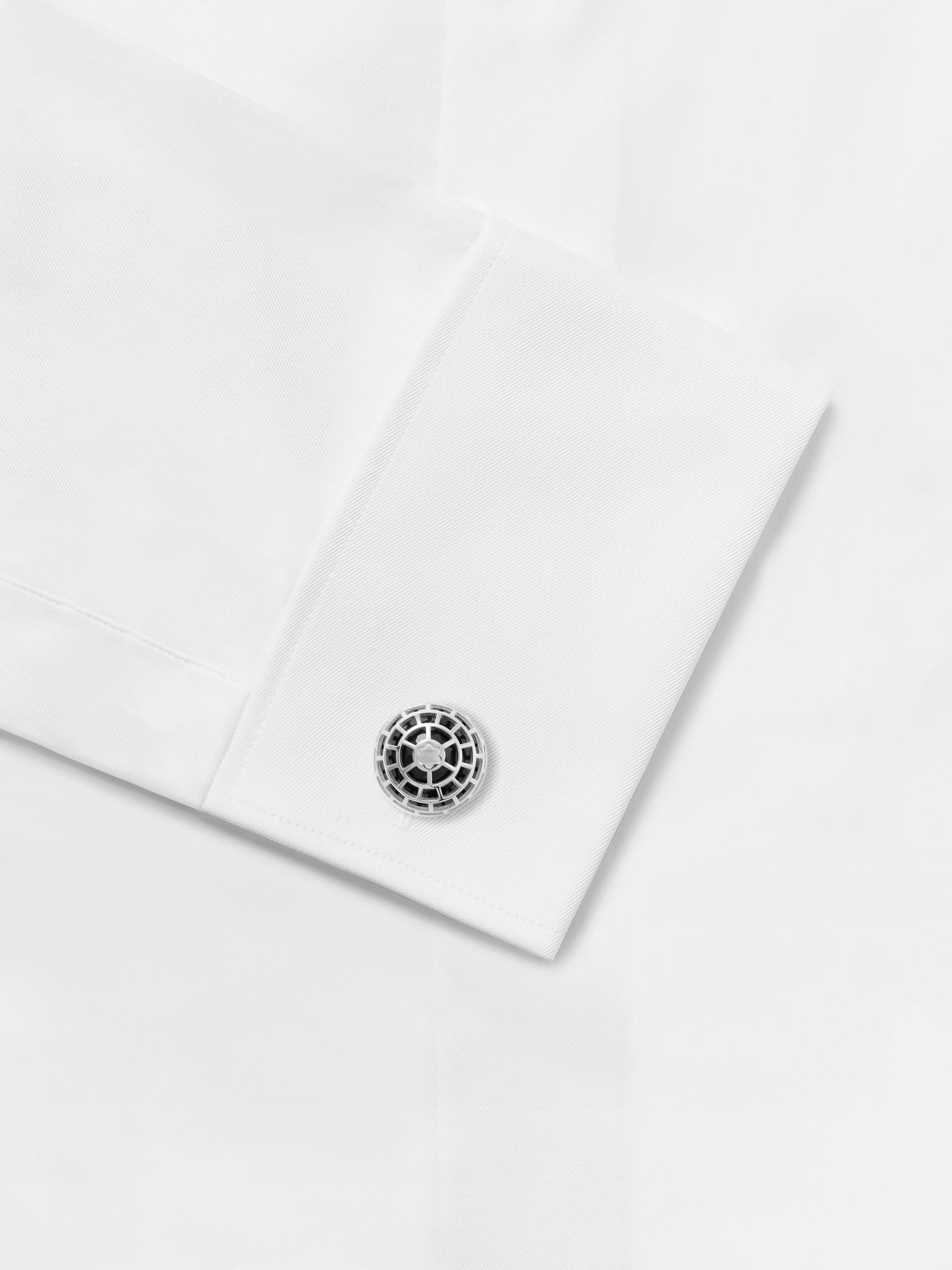 Meisterstück Igloo Silver and Onyx Cufflinks Silver - 2