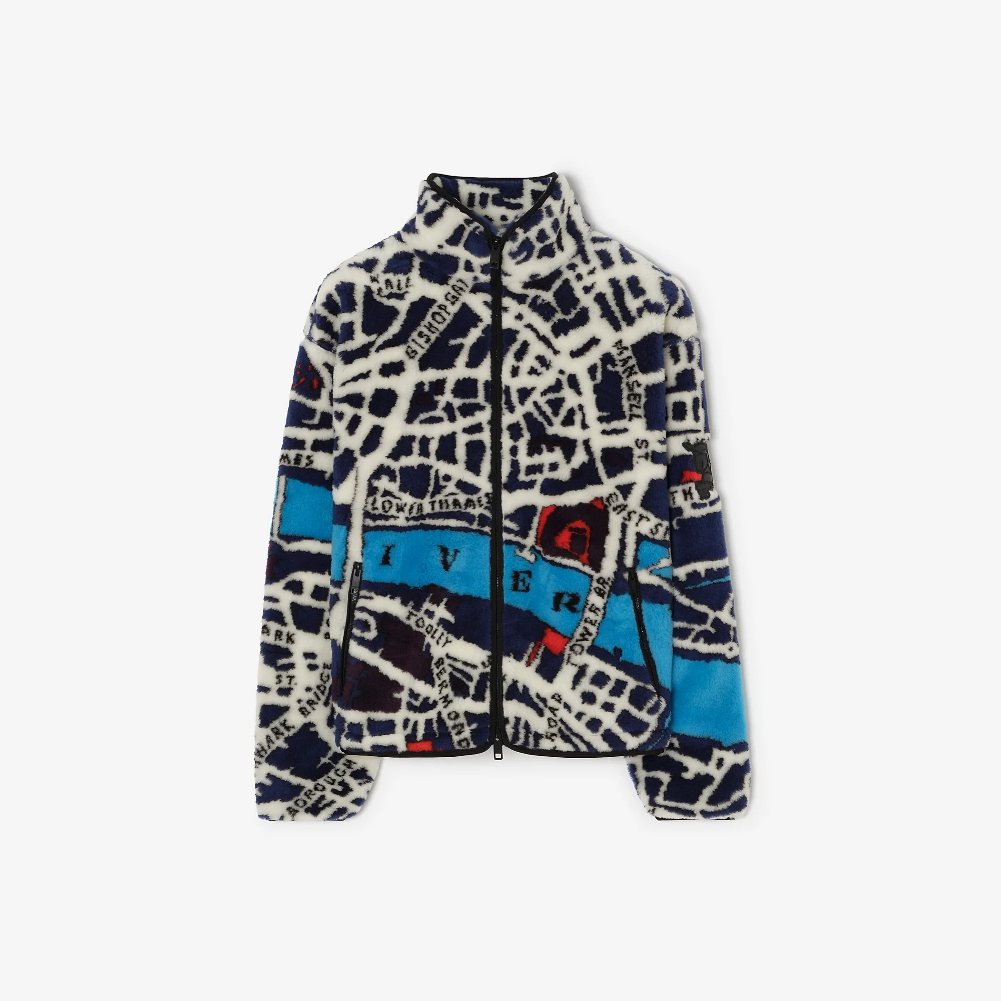 London Map Fleece Jacket - 1
