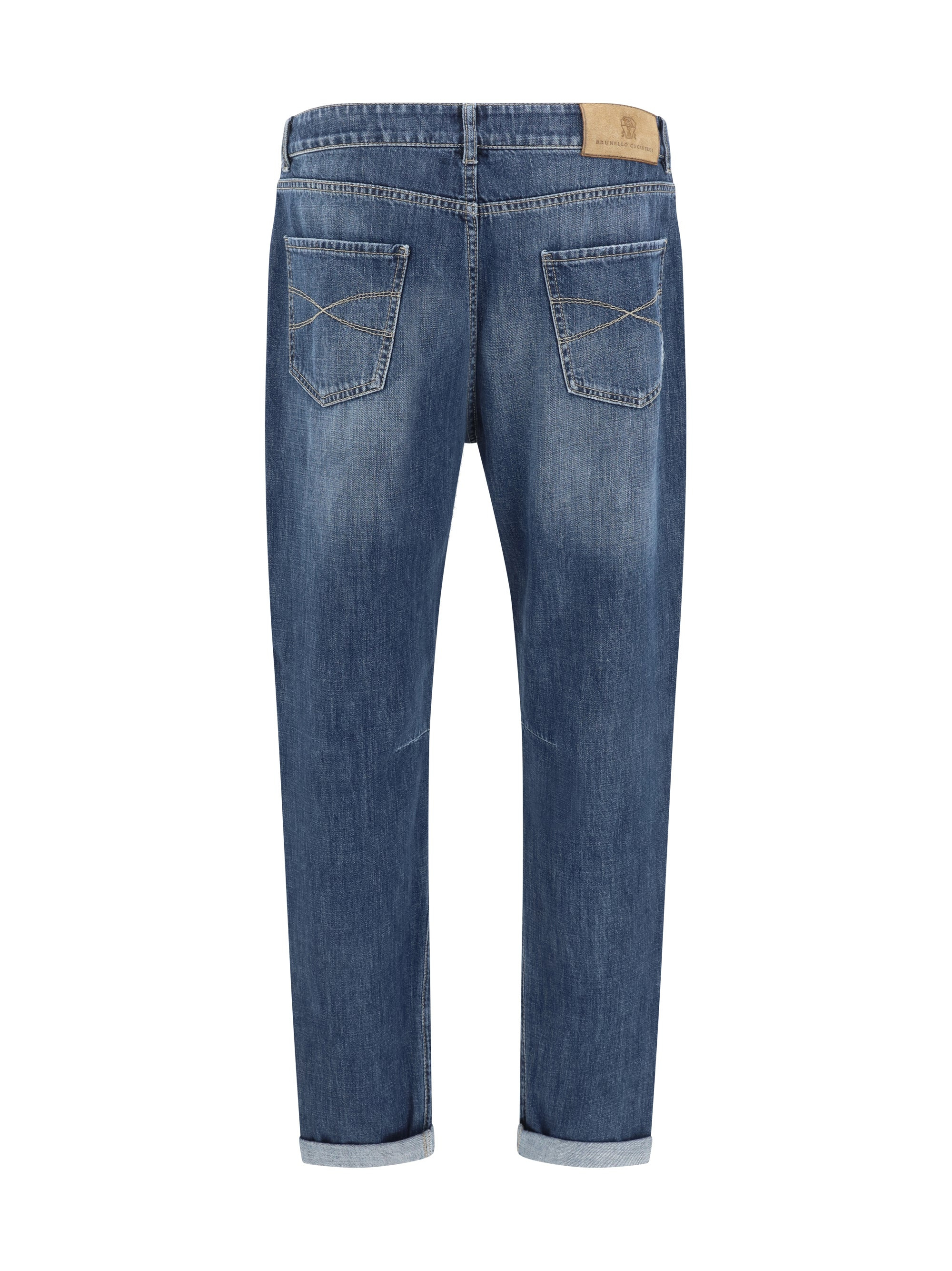 Brunello Cucinelli Men Worn-Out Pants - 2