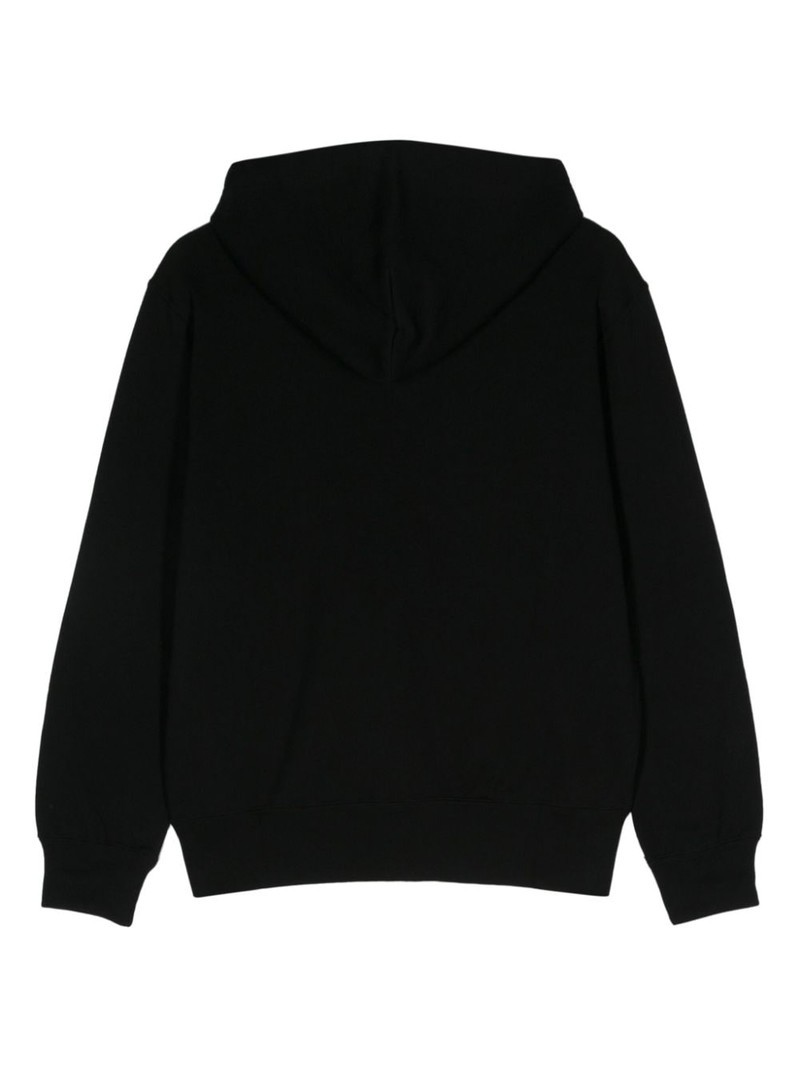 Comme des Garçons PLAY double heart-patch hoodie outlook