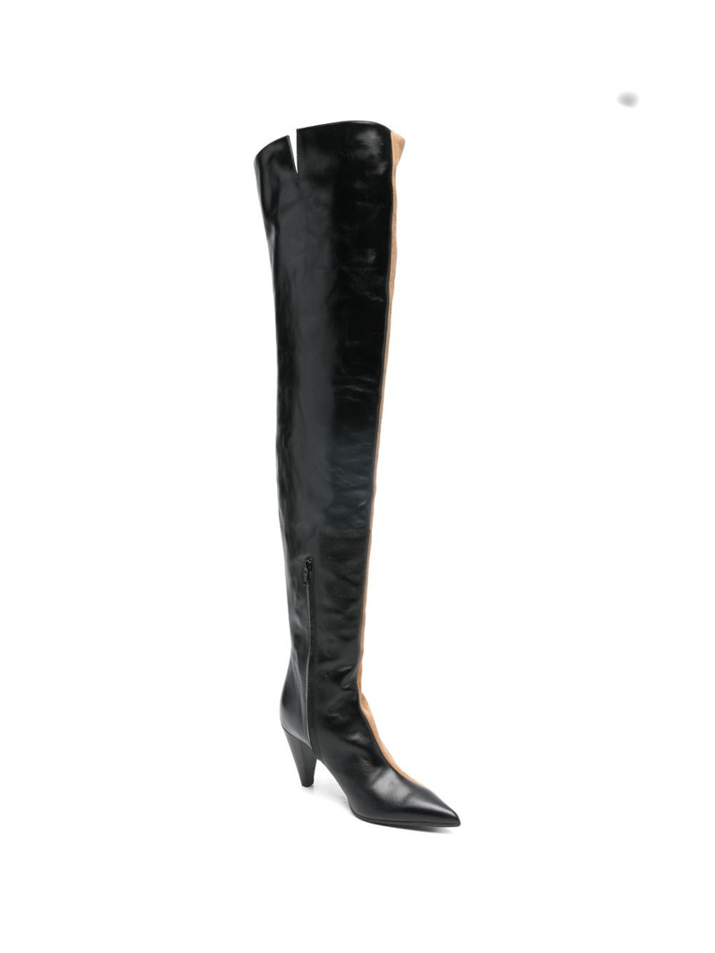 KHAITE pointed harvey over-the-knee boots outlook