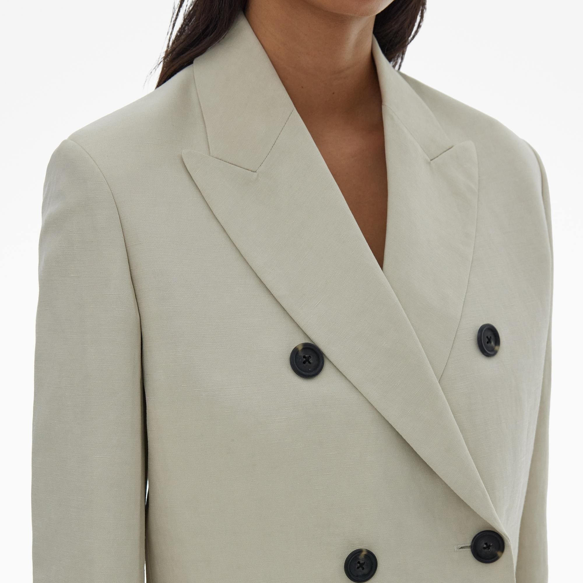 CROPPED DOUBLE-BREASTED BLAZER - 5