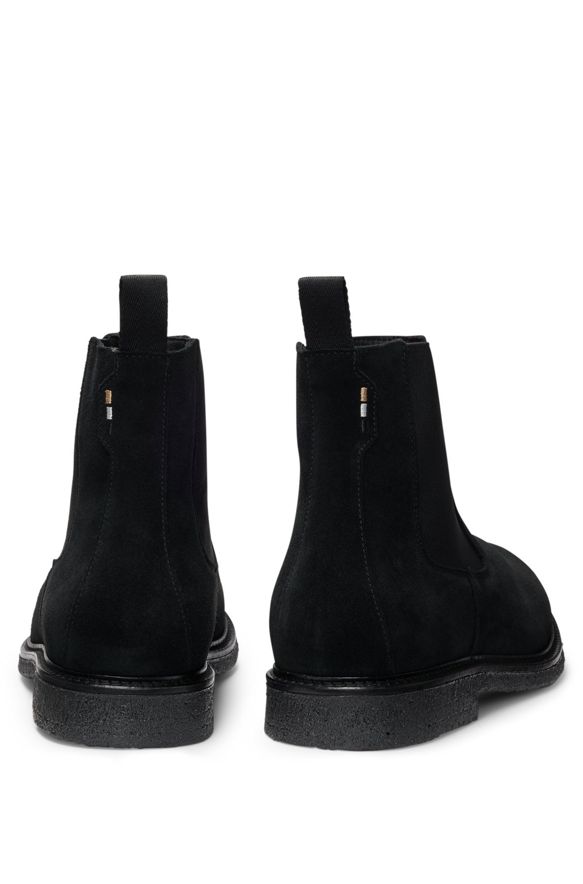 SUEDE CHELSEA BOOTS WITH ELASTICATED PANELS - 5