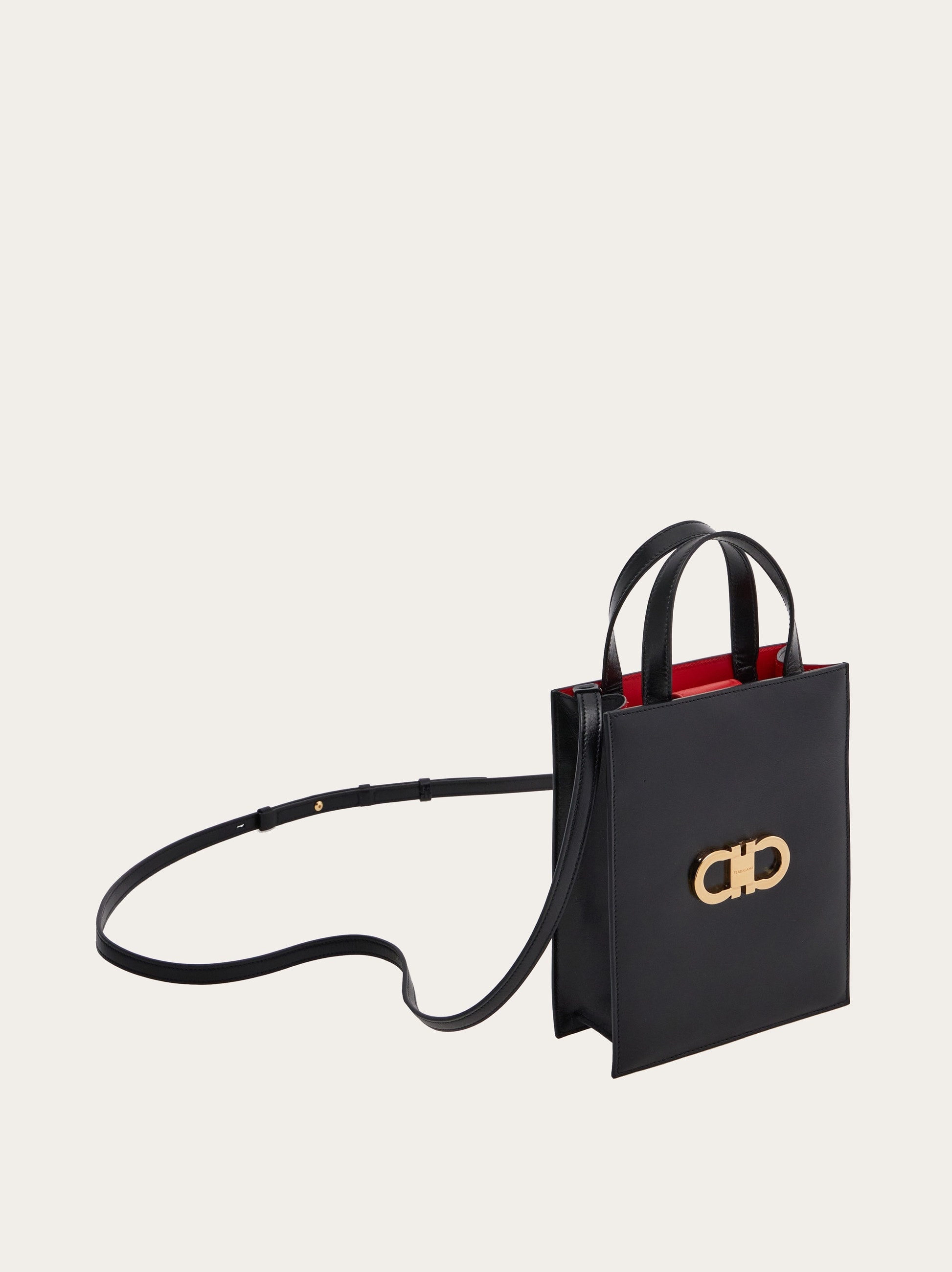 Double Gancini mini tote bag - 7