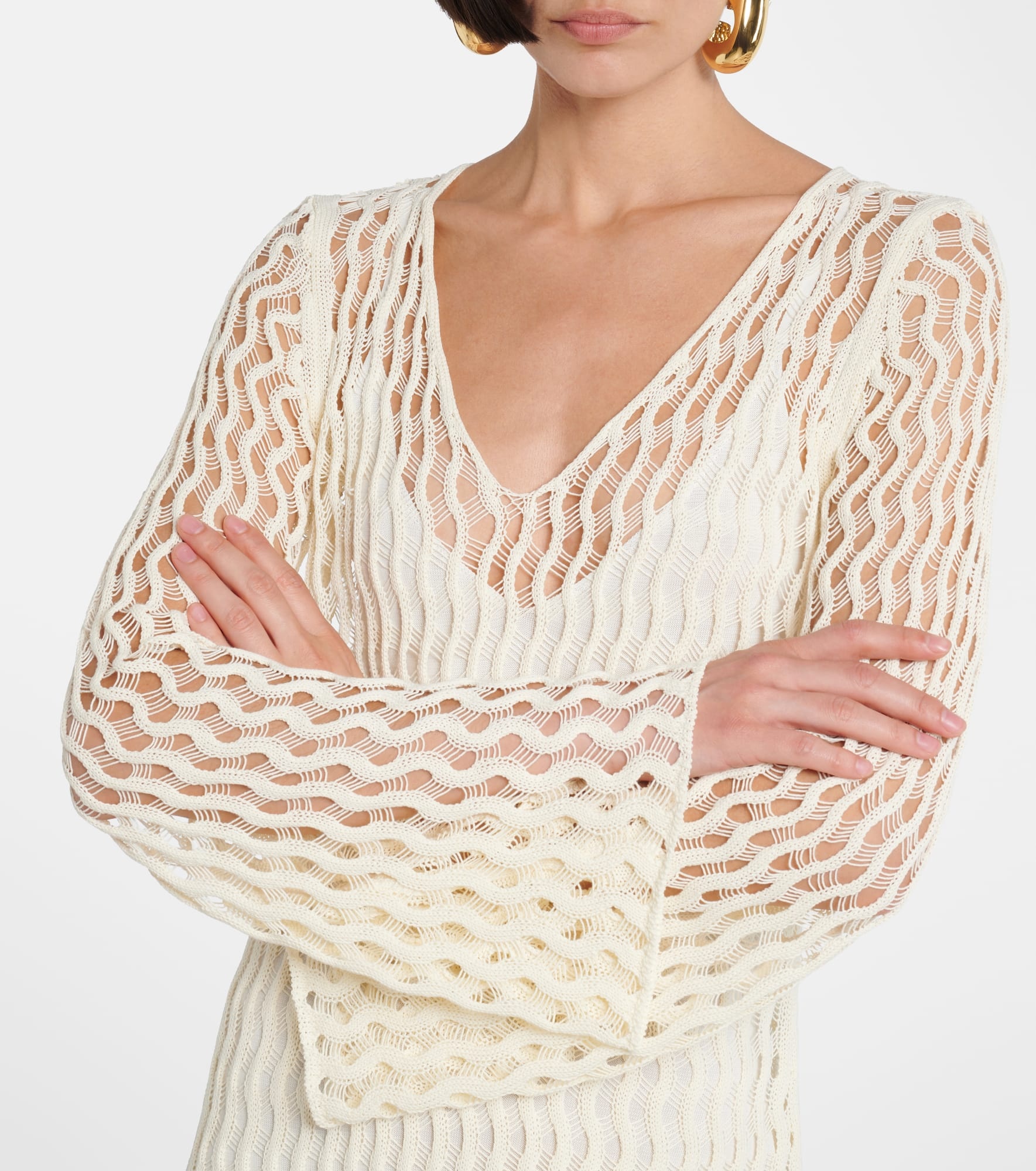 Jemmy open-knit maxi dress - 4