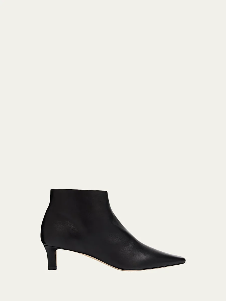 Carla Nappa Leather Booties - 1