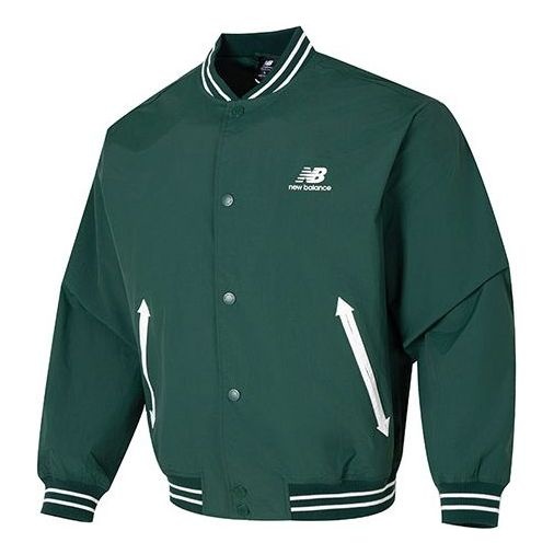 New Balance NBX Urban Remix Varsity Jacket Aisa Sizing 'Dark Green' AMJ33362-NWG - 1