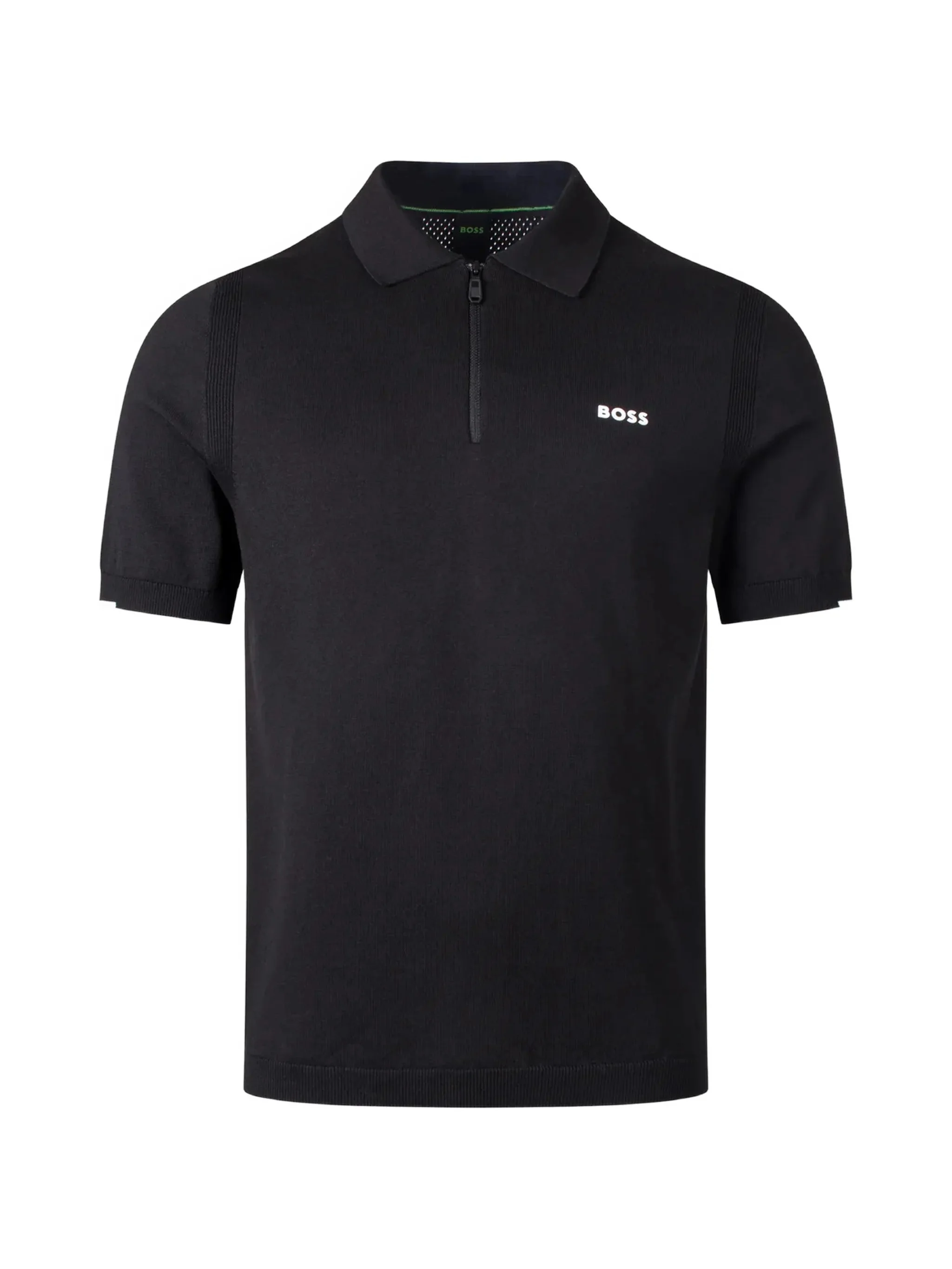Boss Logo-print Quarter-zip T-shirt - 1