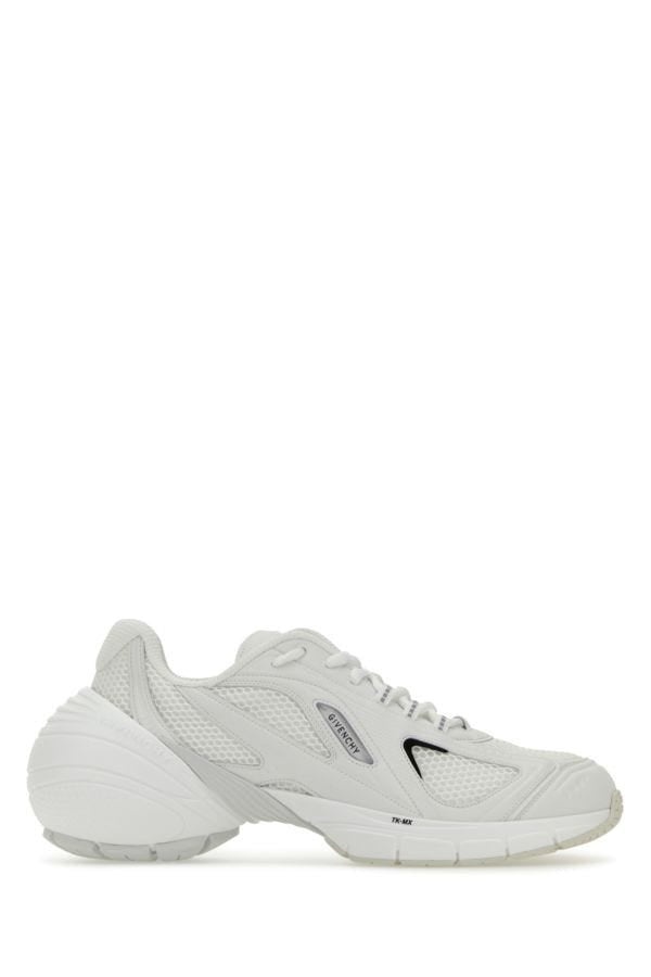 GIVENCHY White Mesh And Synthetic Leather Tk-Mx Sneakers - 1