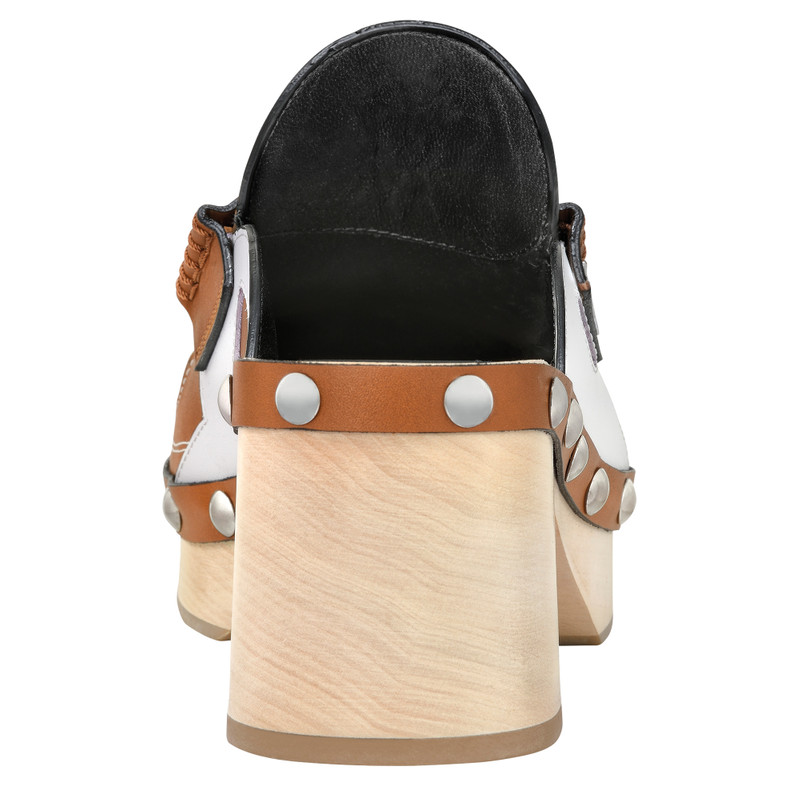 La Cigale Clogs Cognac - Leather 3