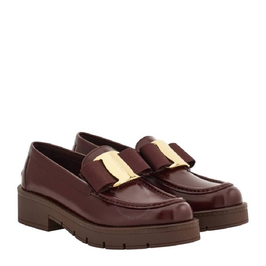 Ferragamo Vara Bow Leather Loafers - 4