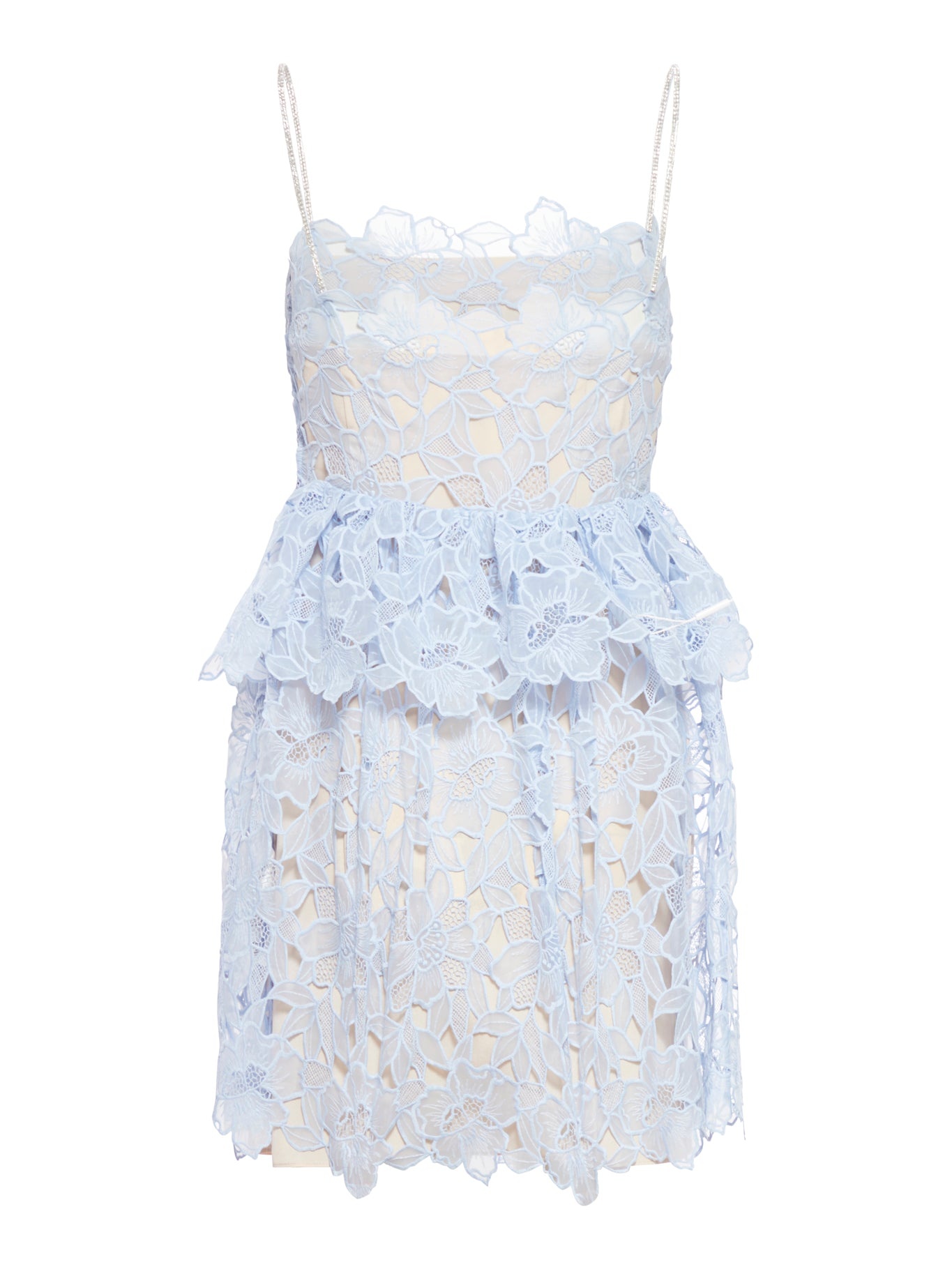 LACE BLUE MINIDRESS - 2