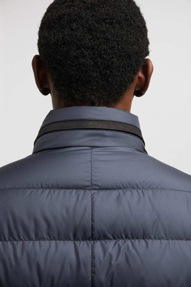 Carrelet Leather-Trimmed Down Blazer 9