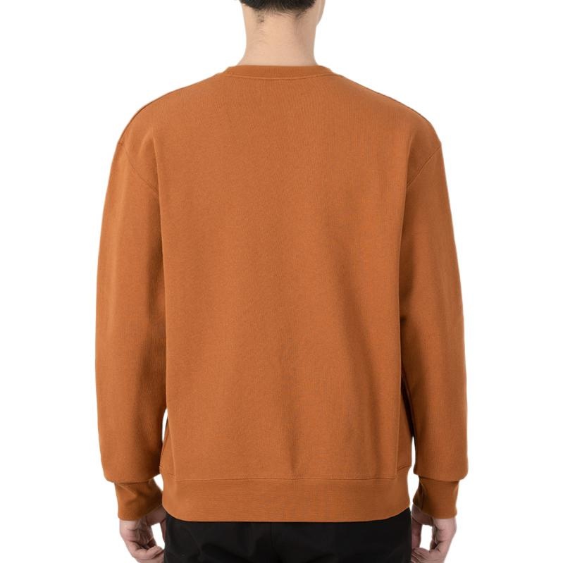 Men's Air Jordan SS22 Printing Fleece Sports Round Neck Khaki DH9036-241 - 3