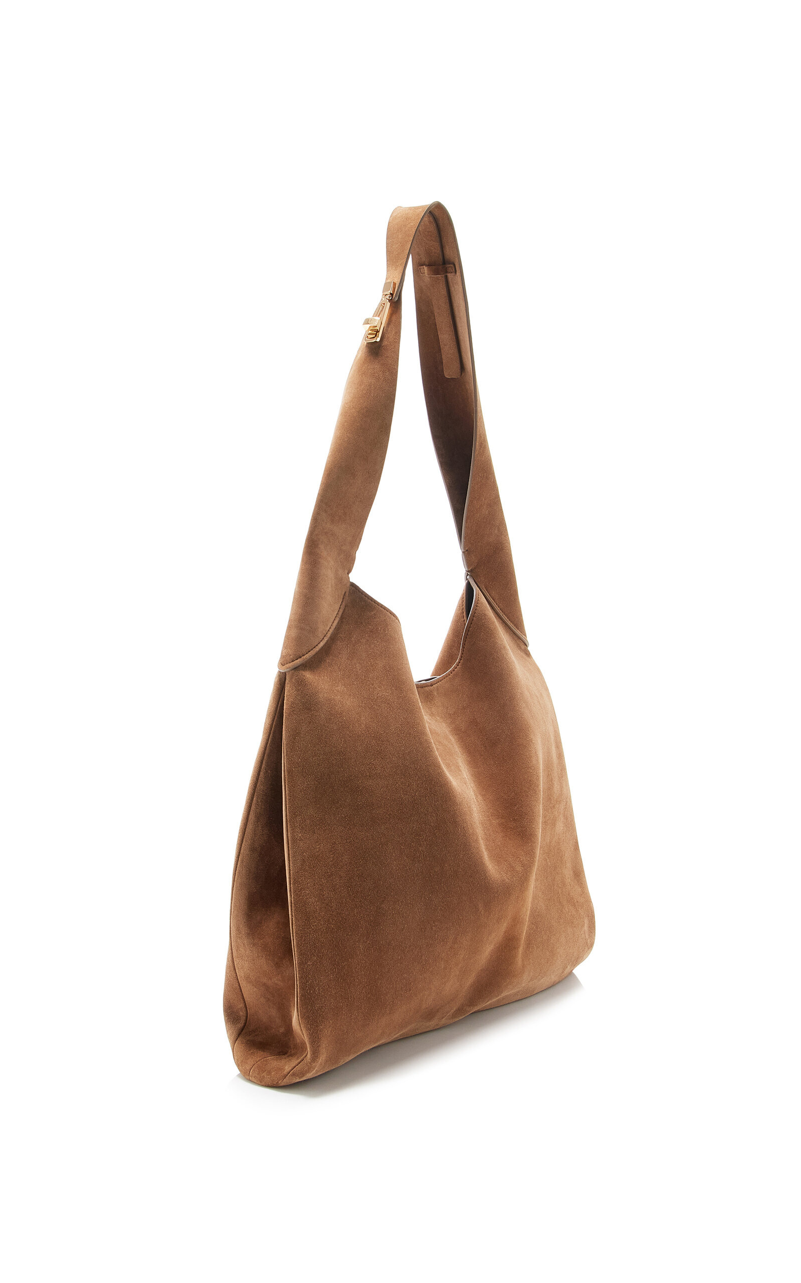 Small Suede Hobo Bag brown - 3