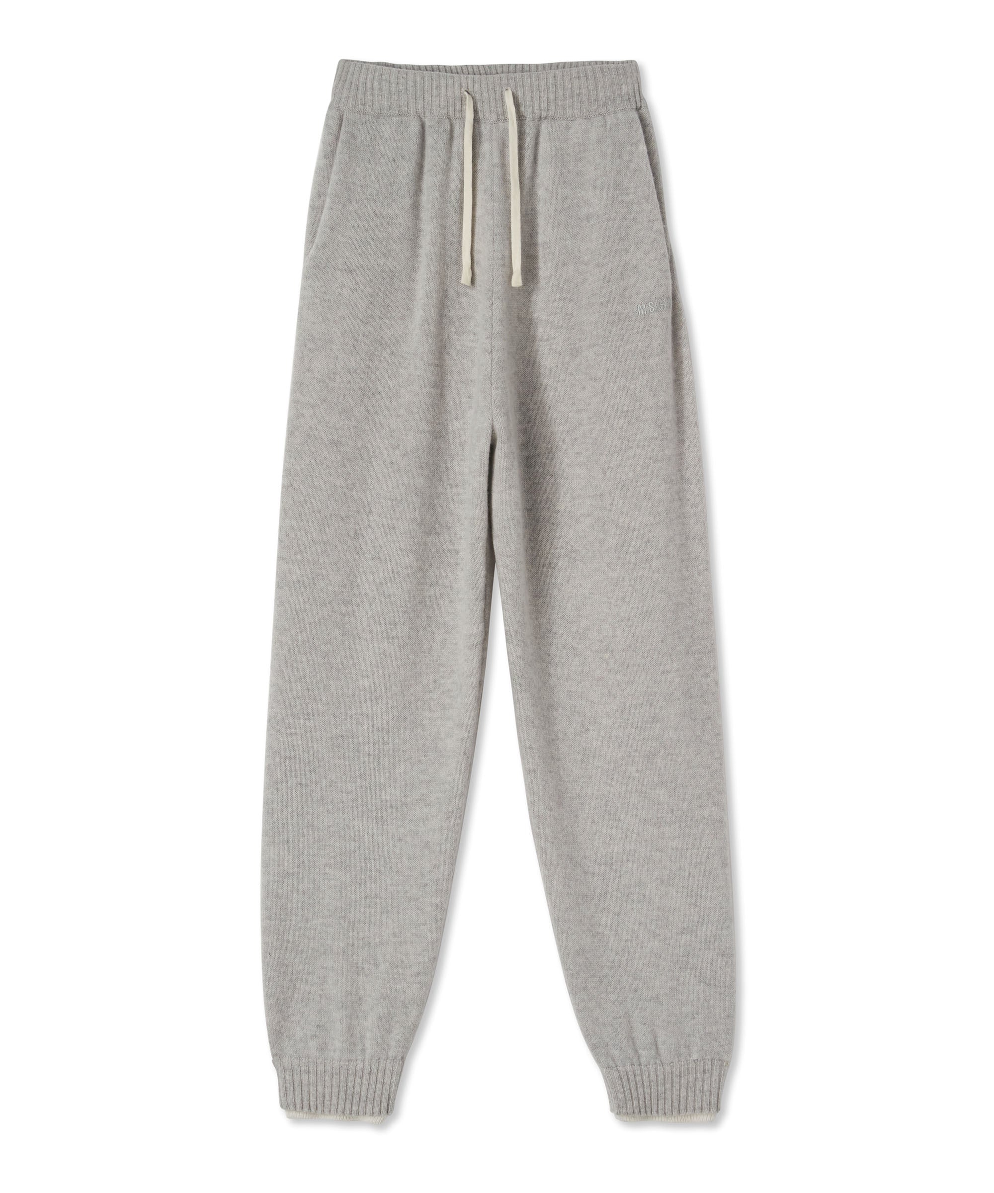 MSGM trousers in "Embroidery Cachemire blend knit" fabric - 1
