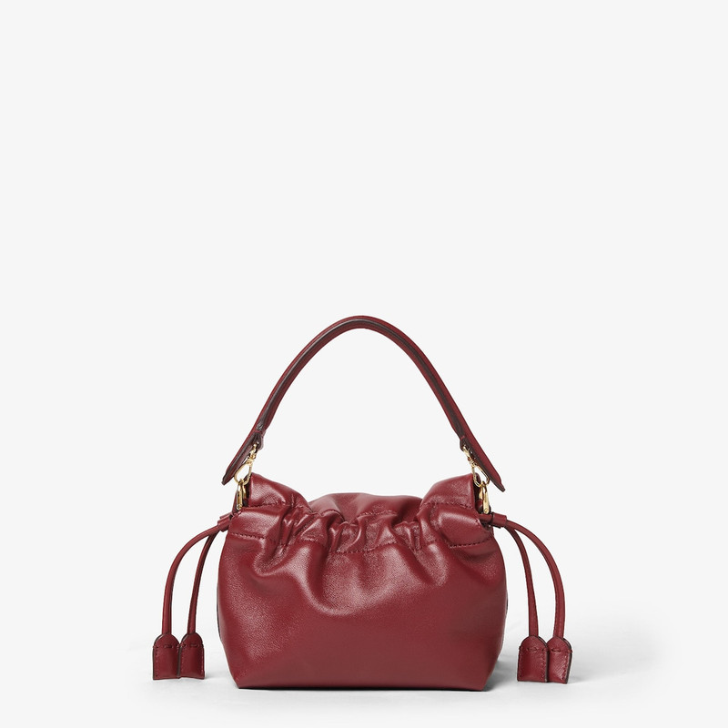 Mamma Baguette Small Burgundy nappa leather mini-bag 4