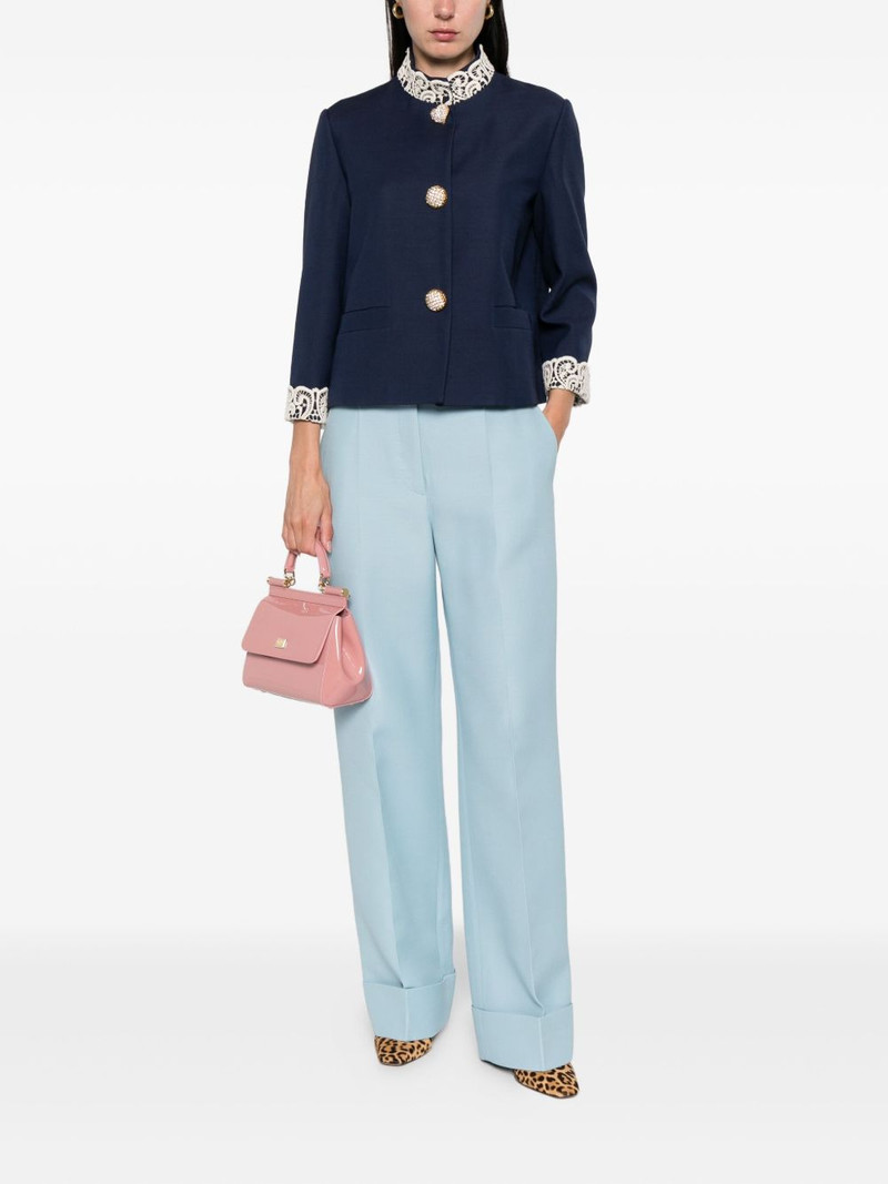 Valentino cuffed-hem tailored trousers outlook