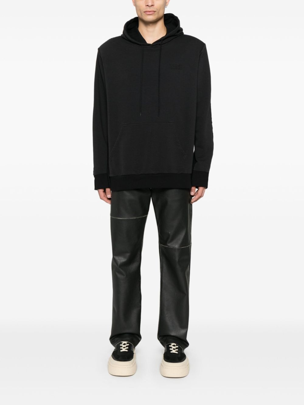 numbers-motif hoodie - 2