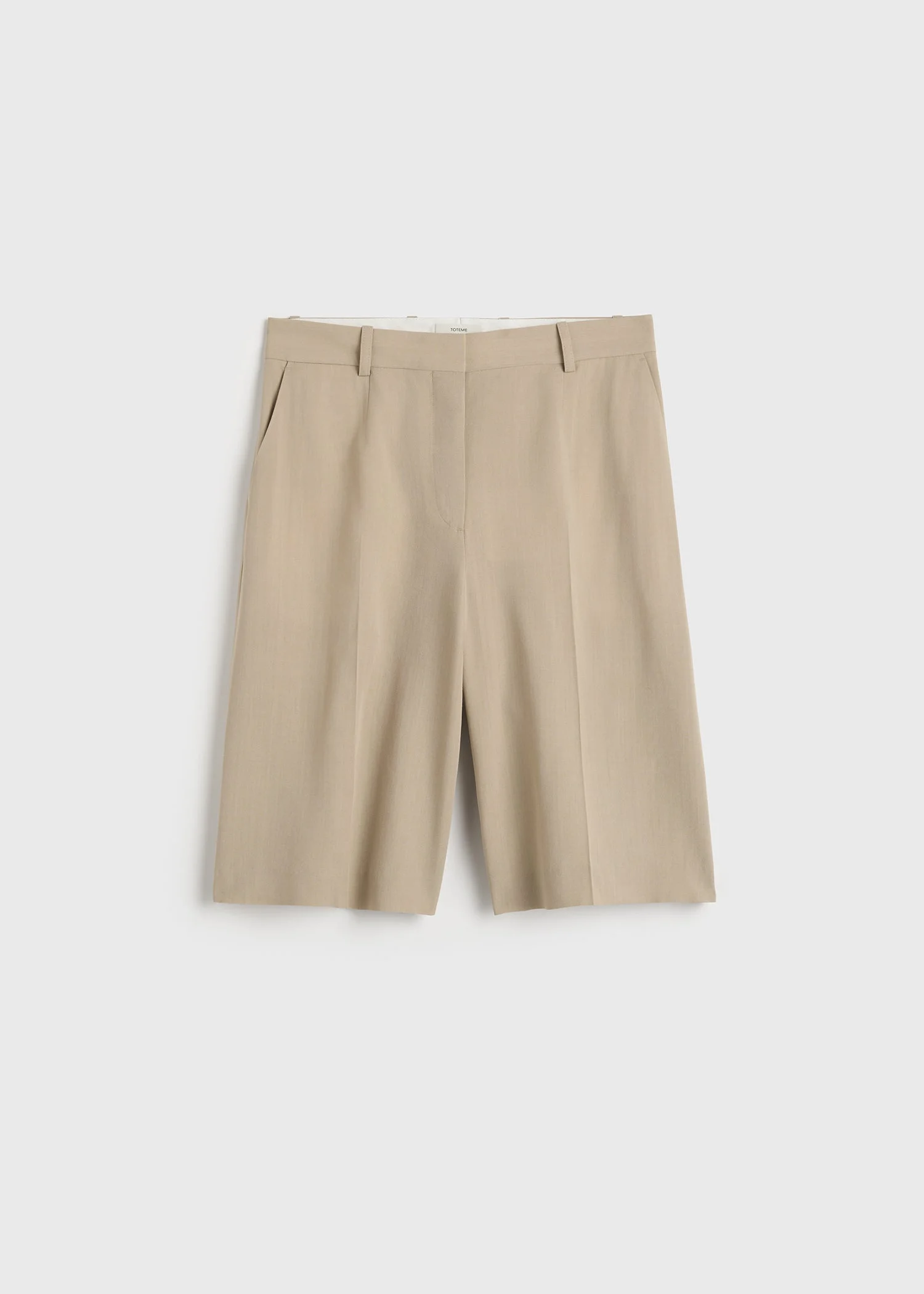 Wide tailored shorts overcast beige - 1