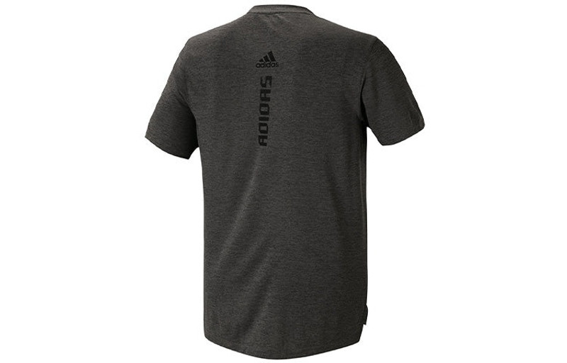 adidas adidas 3-BAR TECH TEE Logo Sports Short Sleeve Black GR7102 outlook
