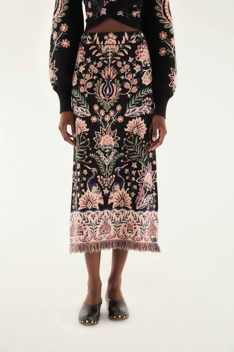 FARM RIO Marvelous Garden Knit Skirt outlook