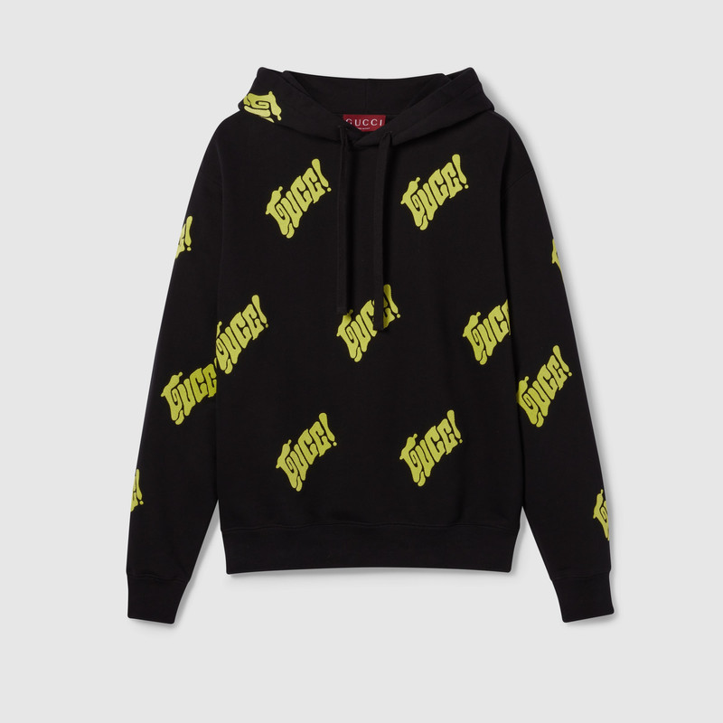 Embroidered cotton jersey sweatshirt 1