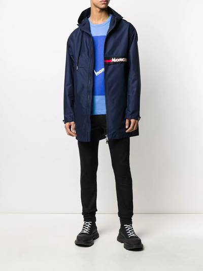 Moncler zip-through hooded coat outlook