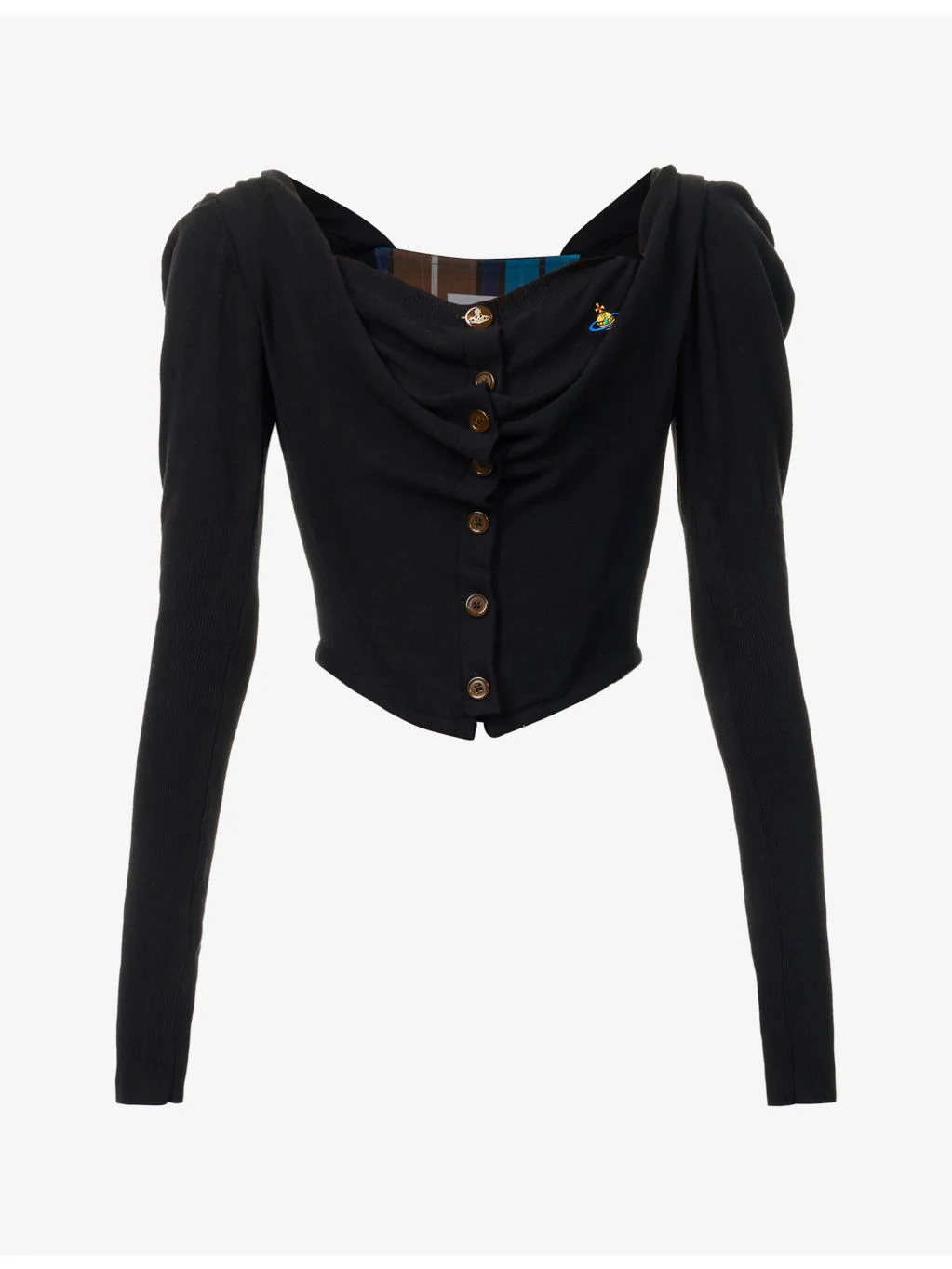 Bea Corset Cotton-And-Cashmere Cardigan - 1
