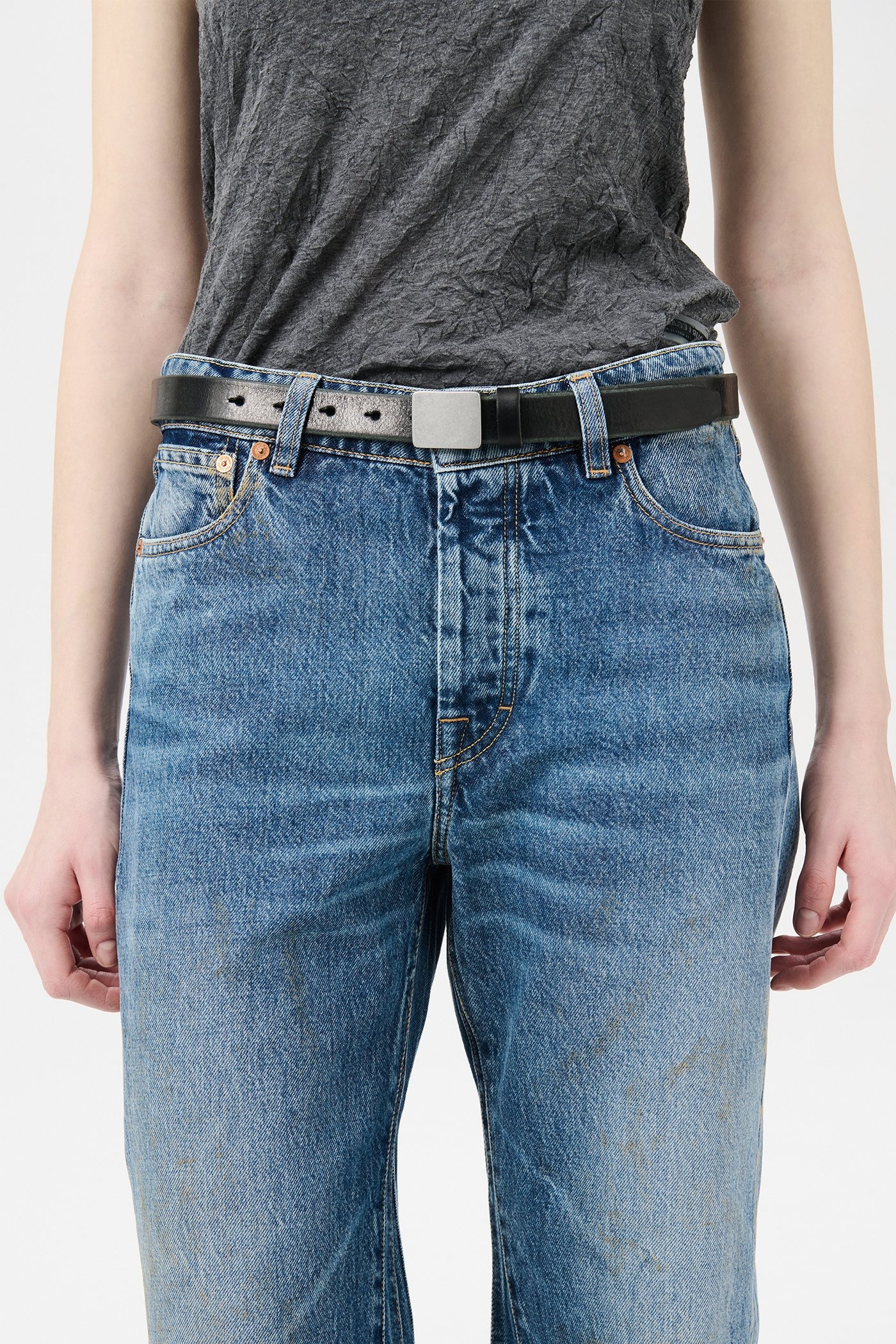 Speed Belt Flecking Black Leather - 3