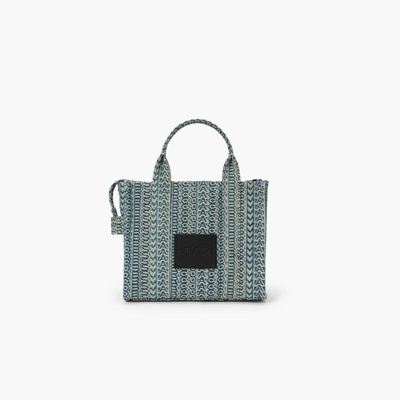 THE WASHED MONOGRAM DENIM MINI TOTE BAG 6