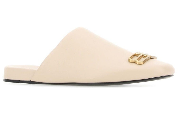 (WMNS) Balenciaga Leather Cosy Slipper 'Sand' 718831WDAT12080 - 2