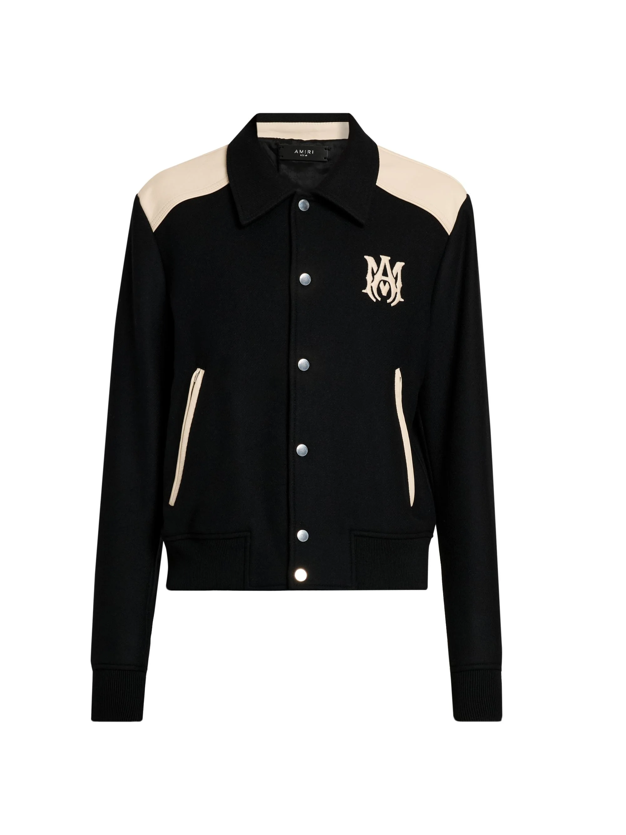 Men's Ma Colorblock Wool-Blend Jacket - Black - 1