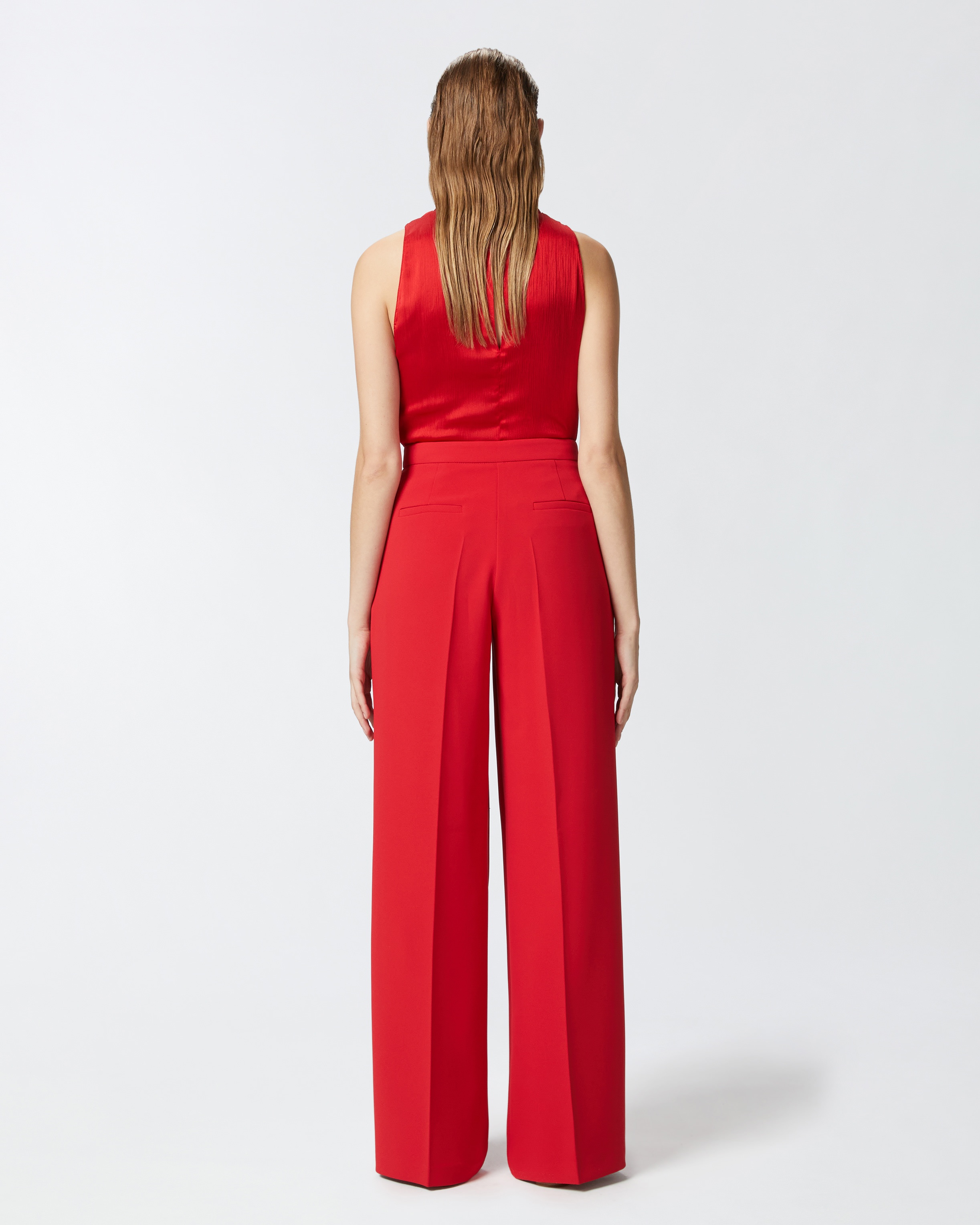 ELEGANT PALAZZO TROUSERS IN CREPE - 4