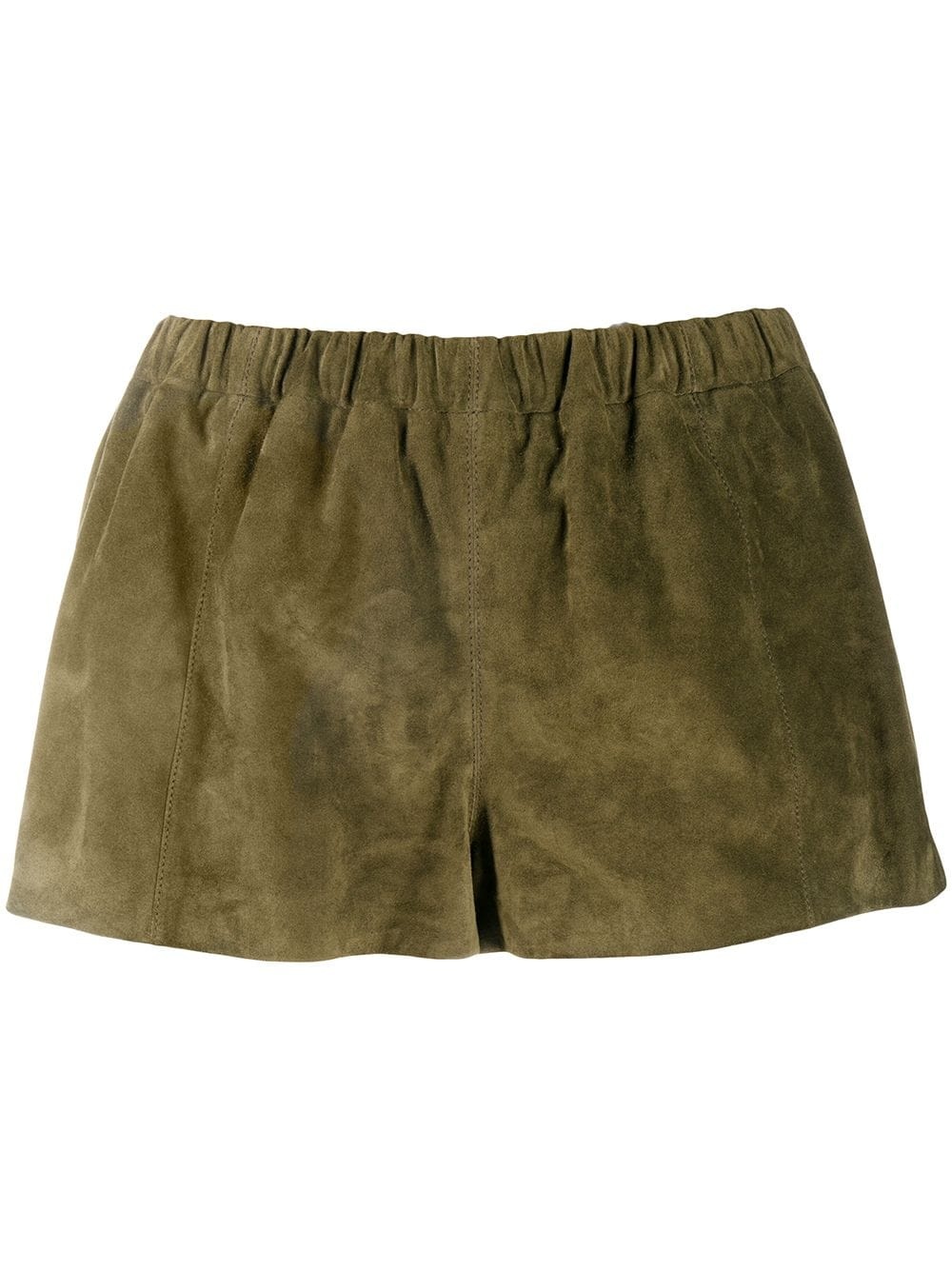 suede mini shorts - 1