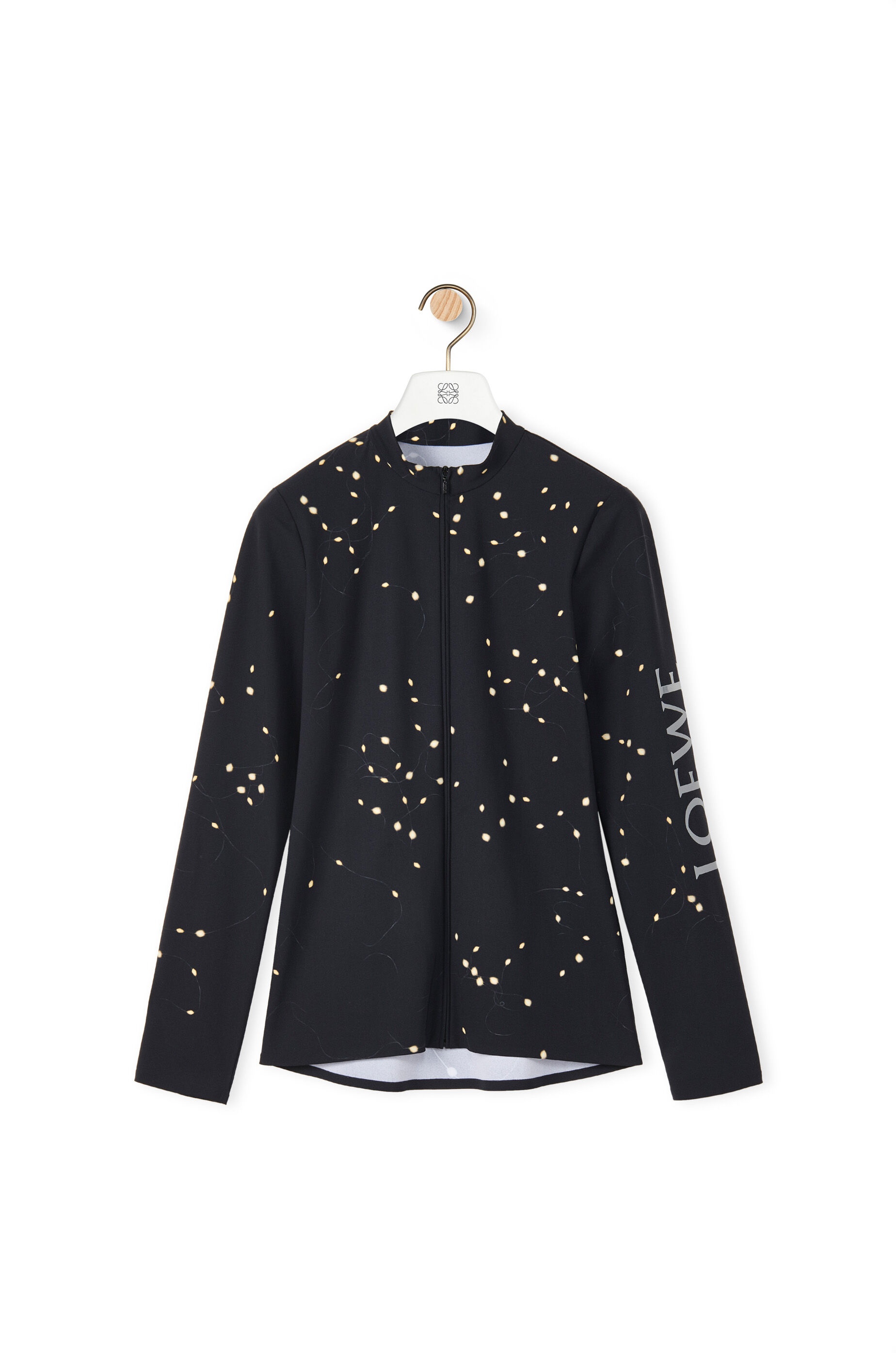 LED print long sleeve top in polyamide - 1