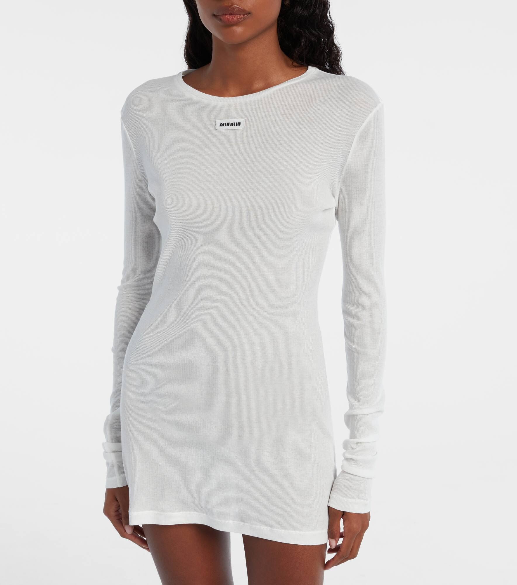 Cotton jersey minidress - 5