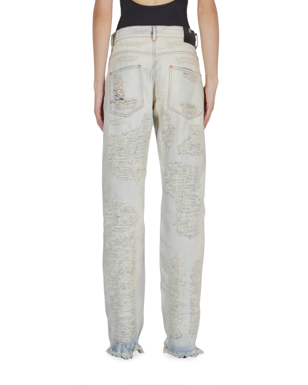 DESTROYED EMBROIDERY JEAN - 9